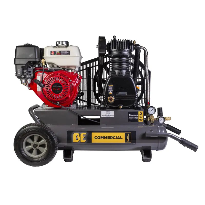 BE Power Equipment AC908HB2 17.7 CFM @ 175 PSI Gas Air Compressor with Honda GX270 Engine