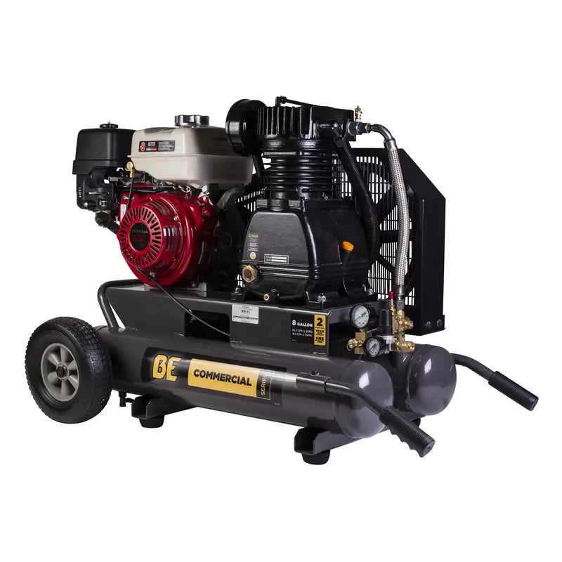 BE Power Equipment AC908HB2 17.7 CFM @ 175 PSI Gas Air Compressor with Honda GX270 Engine