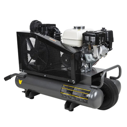 BE Power Equipment AC658HB 13.8 CFM @ 90 PSI Gas Air Compressor with Honda GX200 Engine
