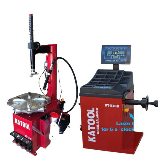 Katool Tire Changer KT810 & Wheel Balancer KT-B760 Combo