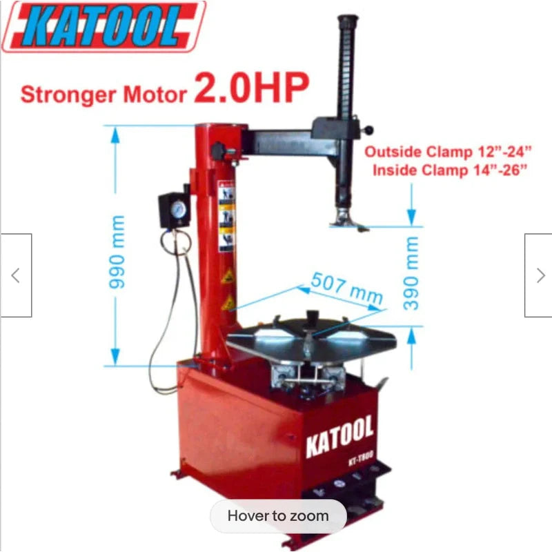Katool KT-T800 & KT-B750 Tire Changer & Wheel Balancer Combo