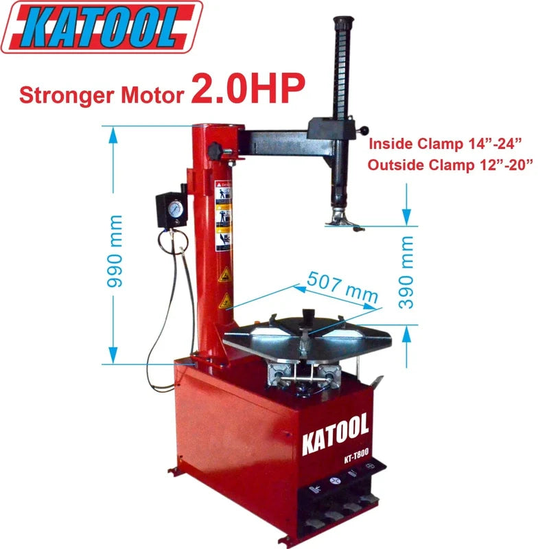 Katool KT-T800 & KT-B750 Tire Changer & Wheel Balancer Combo